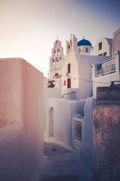 istock clocktower in fira, santorini islands, greece 857540352