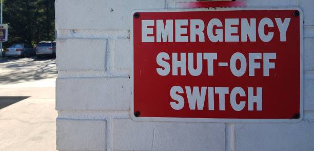 istock emergency shut off switch sign at gas station 857556216