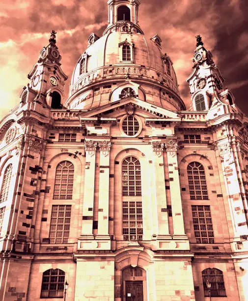 Photo of Womans Church in the German city of Dresden