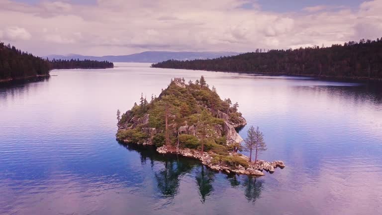 Emerald Bay, Lake Tahoe - Aerial View