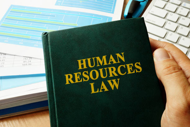 istock Book with title Human Resources HR Law. 857569812