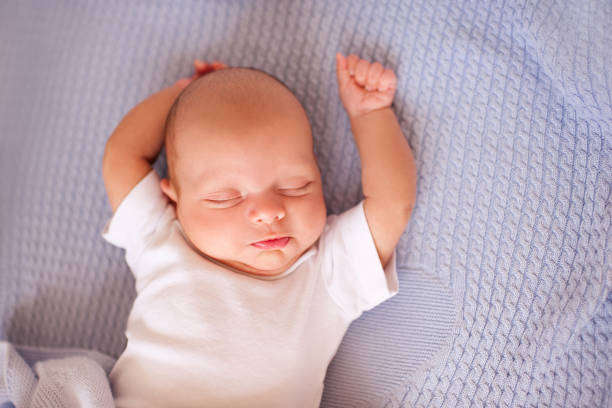 istock Sleepy baby boy 857573730