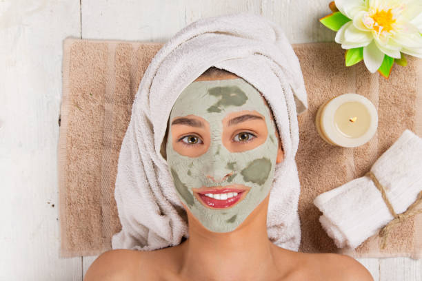 istock Young healthy woman with face mask 857574356