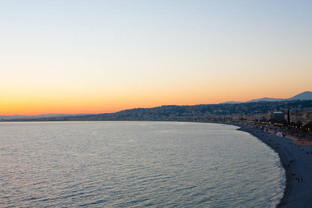 istock Nice beach day view, France 857574486