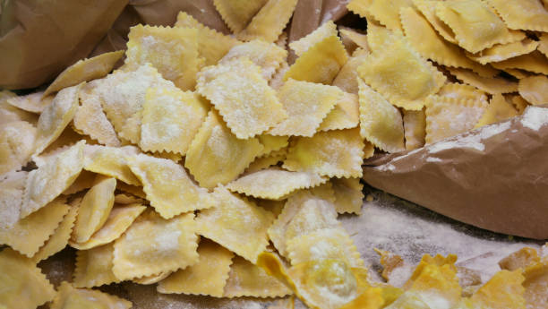 istock raw ravioli made with fresh eggs and flour for sale 857577608