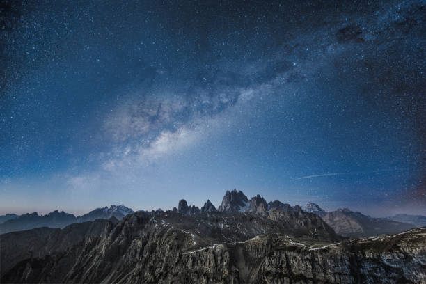 istock Milky Way over the Dolomite Mountains 857586374