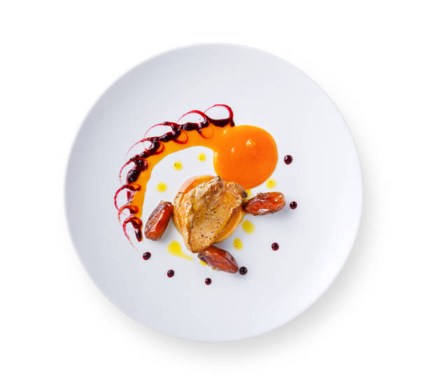 istock Goose liver with date fruit and berry sauce 857599348