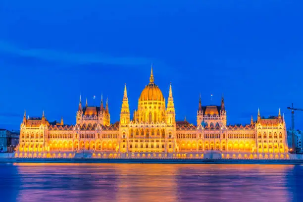 House of the Country or House of the Nation - Hungarian Parliament Building in Budapest