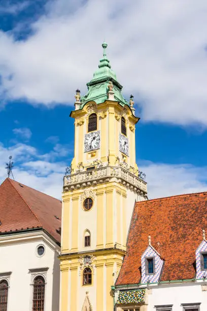 Old Town Hall in the city center of Bratislava, Slovakia