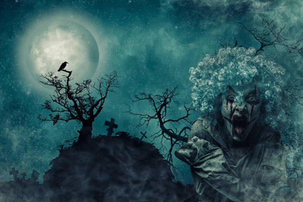 istock Clown in Old Cemetery 857605768