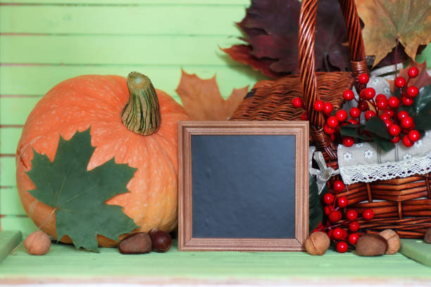 istock pumpkin wooden table autumn 857620994