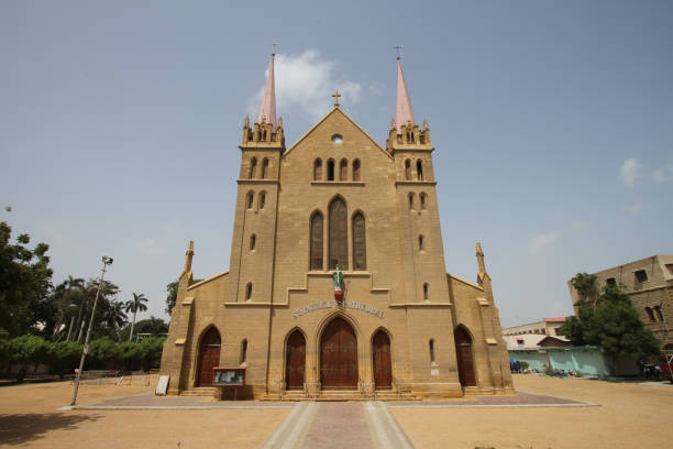 istock Western facade of Saint Patrick's Cathedral in Karachi 857634334