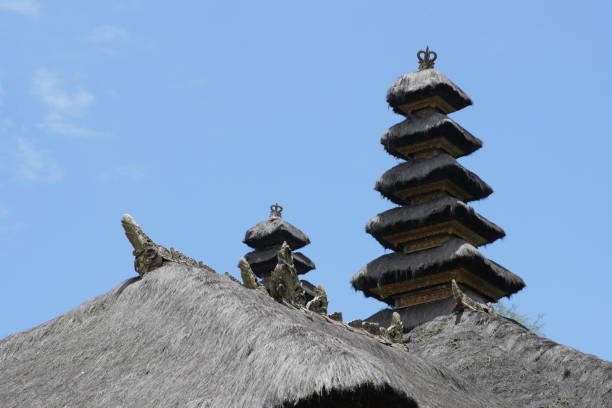 Bali,Indonesia-September 22, 2017: Pura Ulun Danu Batur  is the second most important temple in Bali in Indonesia. It comprises nine different temples, containing in total 285 shrines and pavilions.