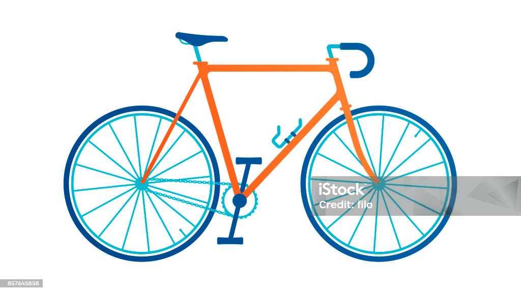 Bicicleta - arte vectorial de Bicicleta libre de derechos