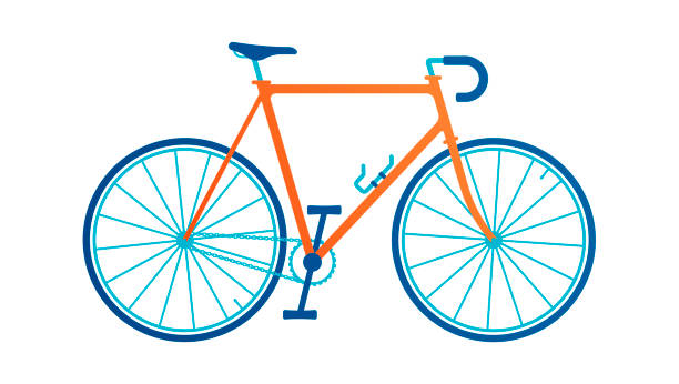 велосипед - bicycle wheel stock illustrations