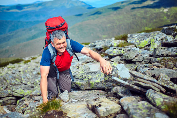 istock Traveling in the mountains, in the wild. 857648746