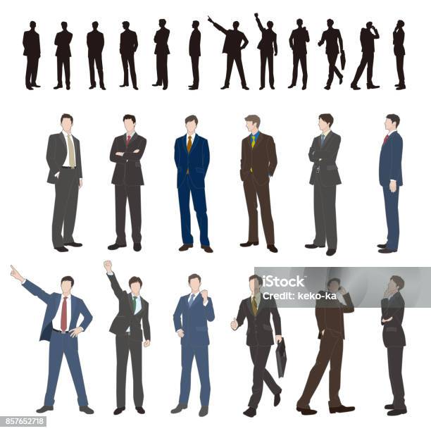 ビジネスマン - シルエットのベクターアート素材や画像を多数ご用意 - シルエット, 男性, スーツ