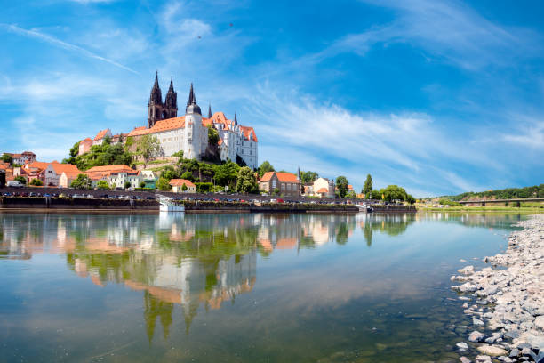 castle in Meissen, Saxony, Germany castle in Meissen, Saxony, Germany elbe river stock pictures, royalty-free photos & images