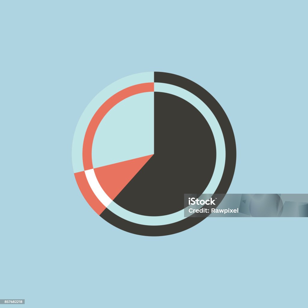 Pie Chart Vector Example Vector Of Pie Chart Stock Illustration - Download Image Now - Analyzing ...