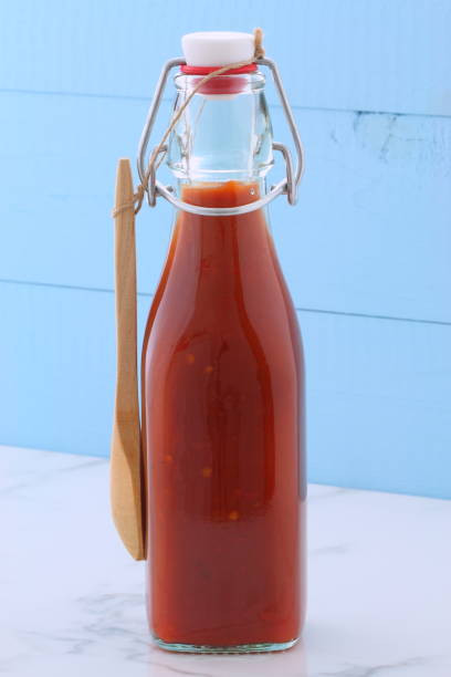 istock Vintage red hot sauce 857685036