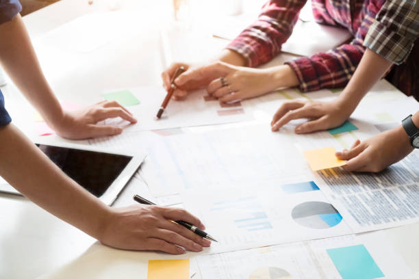 istock Business team adviser analysis financial data on paper denoting the progress in the work,consult concept. 857688706