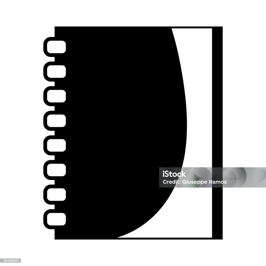 Contour Paper Contour Notebook Papers Object Design To Write Stock Illustration ...