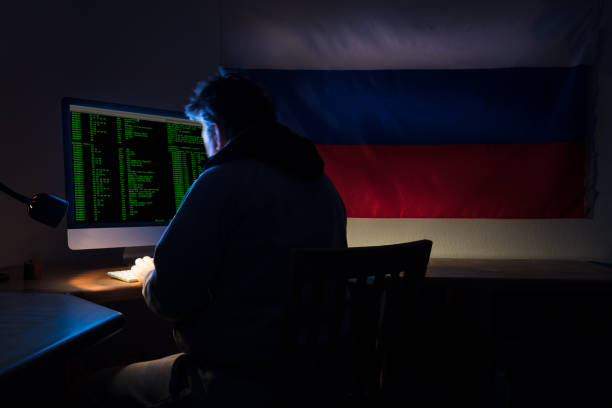 компьютерный хакер - культура россии стоковые фото и изображения