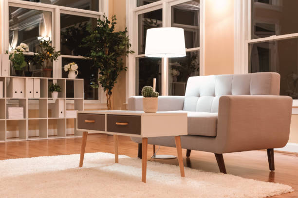 istock Large luxury interior living room 857701536