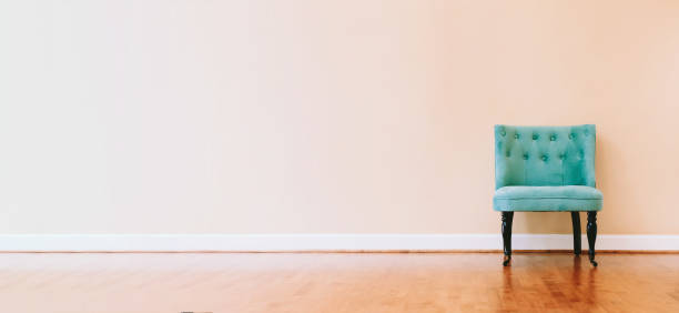 istock Interior home with turquoise chair 857701562