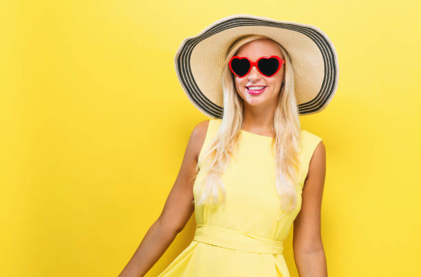 istock Happy young woman wearing a hat 857701570