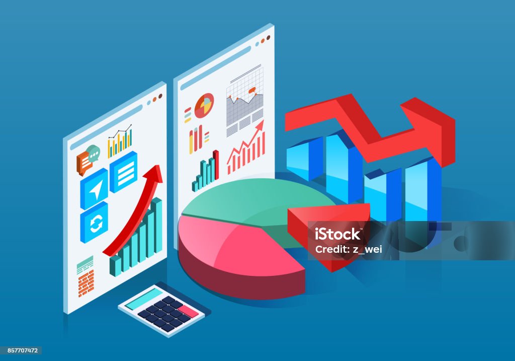Isometric Data Stock Illustration - Download Image Now - Collection ...