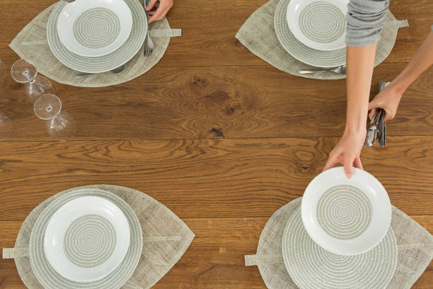 istock top view of people preparing lunch table 857716406