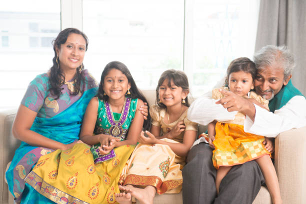 istock Portrait of Indian family 857724224