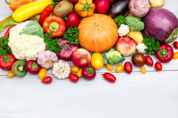 istock FARM FRESH vegetables and fruits. 857725106