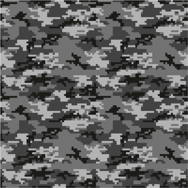 Army or Military Special Forces Digital Camouflage Seamless Vector Pattern or Seamless Vector Background This image is a vector illustration and can be scaled to any size without loss of resolution. infantry stock illustrations
