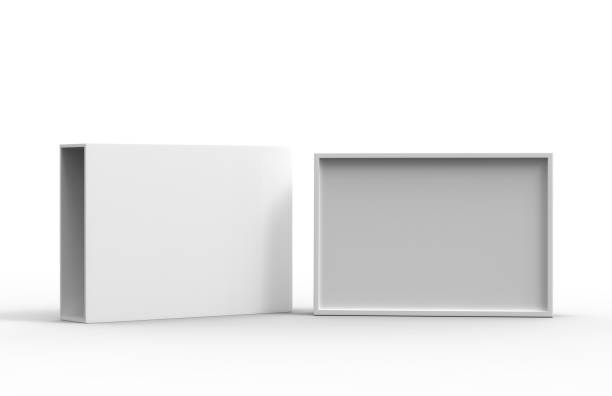 zestaw upominkowy slideing box - gift box three dimensional shape box blank zdjęcia i obrazy z banku zdjęć