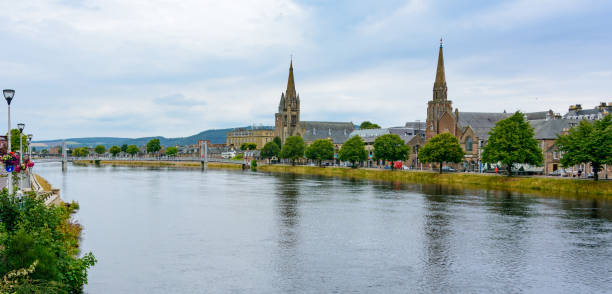istock Inverness, Scotland River Ness and Old High Church 857739886