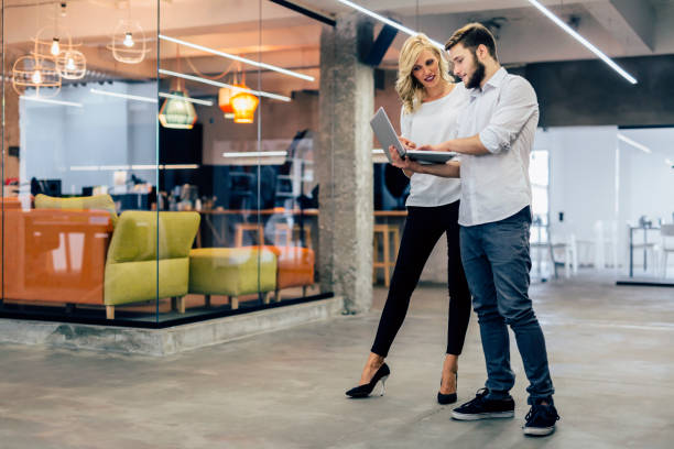 istock Colleagues brainstorming in the office 857743582