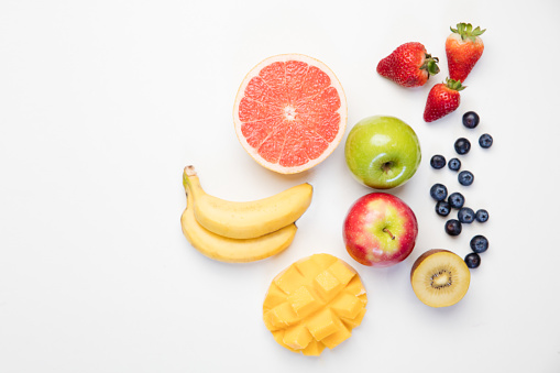 Healthy breakfast with fruit