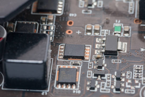 istock Print Circuit Board of graphic card 857744766