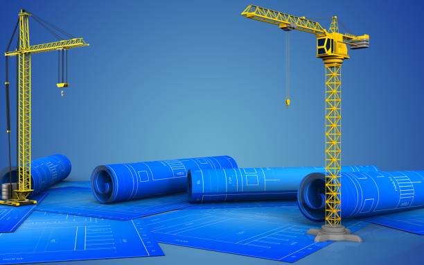 istock 3d of crane 857750550