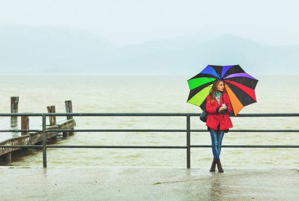 istock Womain waiting in the rain 857750822