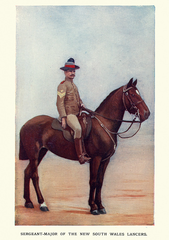 Sergeant major of the New South Wales Lancers, 1900