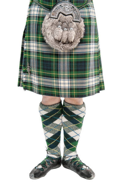 istock Man torso in traditional Scottish costume 857763346