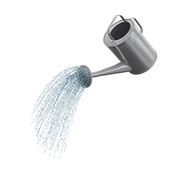 istock Watering Can Pouring Water Isolated 857766512