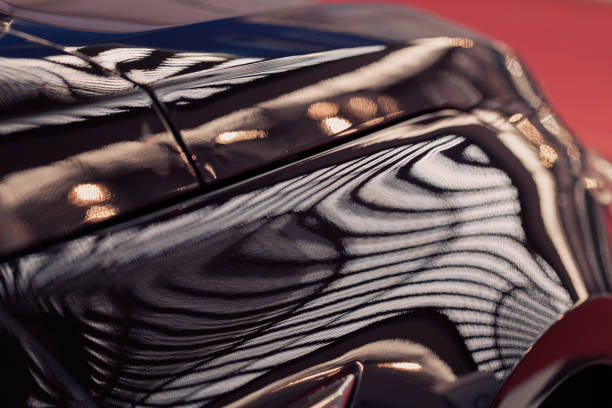 istock abstract brightness on the black car 857767616