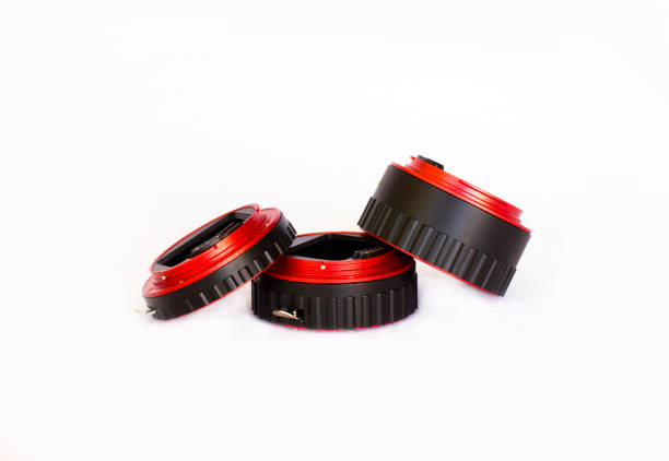 istock Macro rings for the lens on the camera. Isolate 857774680