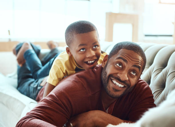 istock Love is being able to lay on Dad's back 857786478