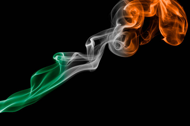 istock Ireland national smoke flag 857786992