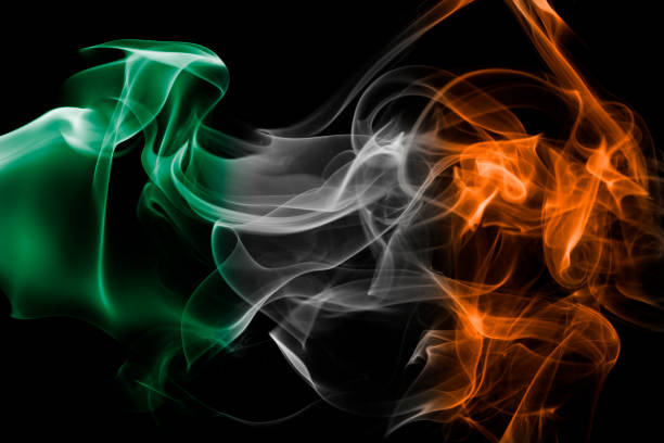 istock Ireland national smoke flag 857789130